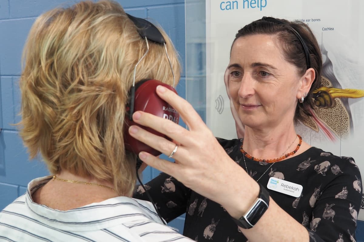 Patient hearing clearly after treatment